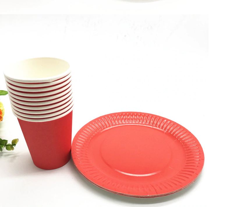 PAPER CUP แก้วและจานกระดาษ ลายการ์ตูน สำหรับงานปาร์ตี้