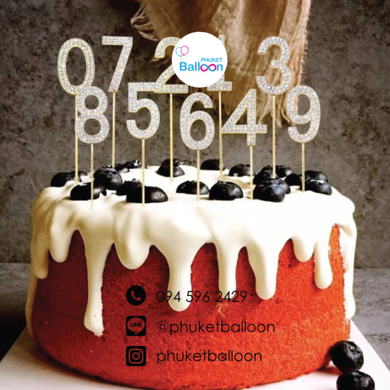 Number-Candle Cake Party Balloon Phuket