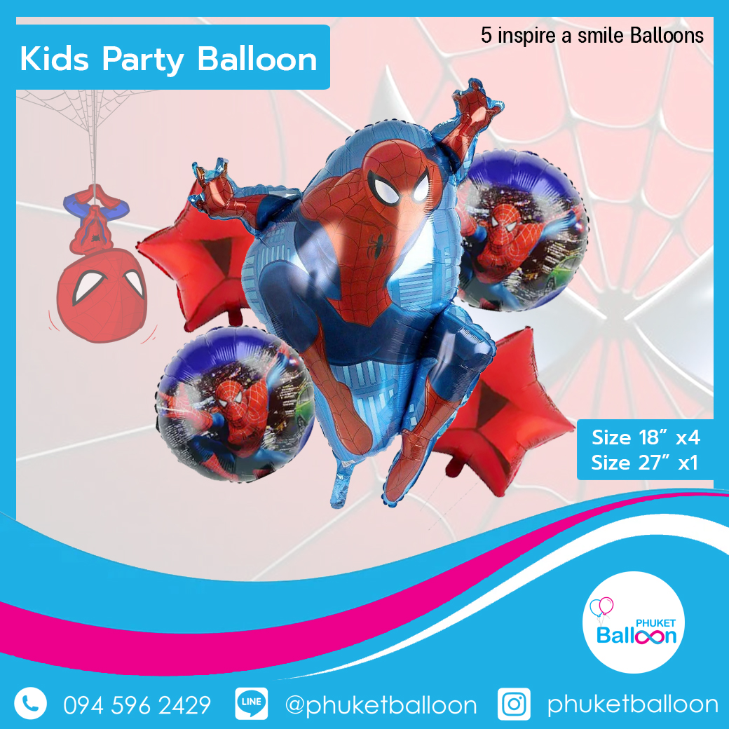 spiderman balloon phuket สไปเดอร์แมน ลูกโป่ง ภูเก็ต