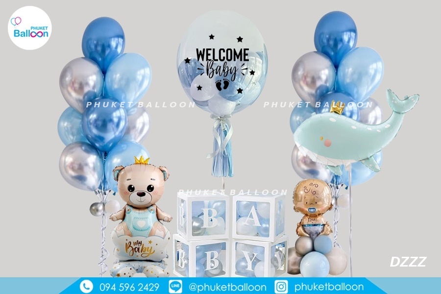 Welcome Baby boy Balloons Decoration Phuket Near me