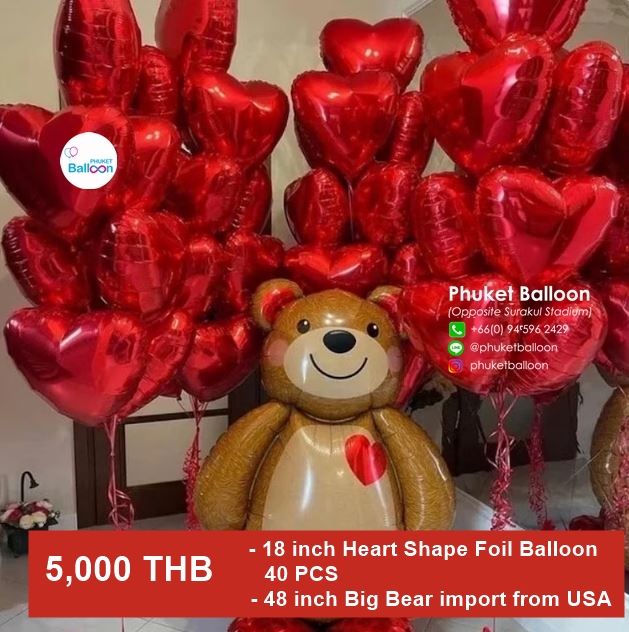 Valentine party balloons phuket
